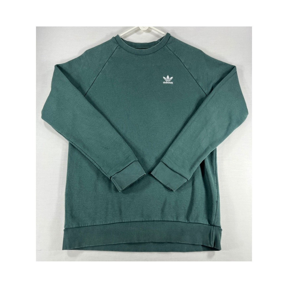Adidas Originals Mens Adicolor Essentials Trefoil Crewneck Green HJ7993 Small